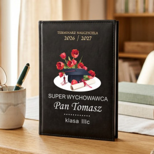 Kalendarz nauczyciela 2026/2027 z nadrukiem - Super Wychowawca