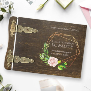Album ślubny z nadrukiem na prezent dla nowożeńców - Wspomnienia Ślubne