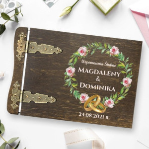 Album na zdjęcia z dedykacją na prezent z okazji ślubu - Ślubne Wspomnienia