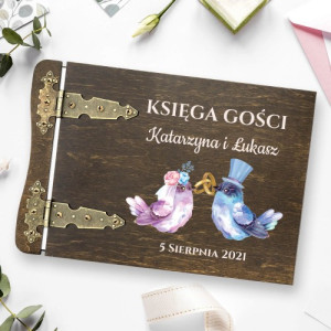 Księga gości weselnych z imionami - Ptaszki Miłości