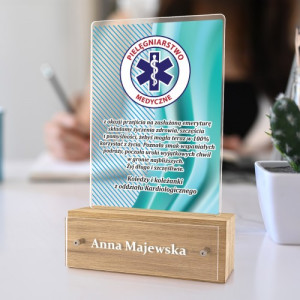 Statuetka z nadrukiem dedykacji dla pielęgniarki - Gwiazda Życia