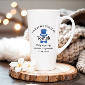 Kubek z nadrukiem dla świadka - Elegancik