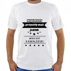Koszulka męska z nadrukiem na wieczór kawalerski Rozmiar L - Przyszły Mąż