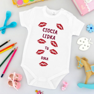 Body r.68 z nadrukiem dla dziecka - Ciocia Tu Była