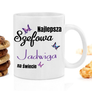 Kubek personalizowany na prezent dla szefowej - Najlepsza Szefowa