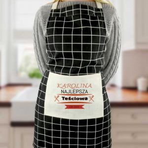 Fartuch kuchenny z nadrukiem na prezent dla teściowej - Najlepsza Teściowa
