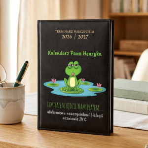 Kalendarz nauczyciela 2026/2027 z nadrukiem - Płazy