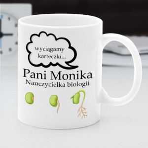 Kubek z nadrukiem na prezent dla nauczyciela biologii - Kartkówka