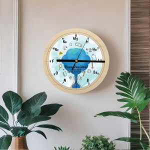 Zegar ścienny z nadrukiem dla nauczyciela chemii - Związki