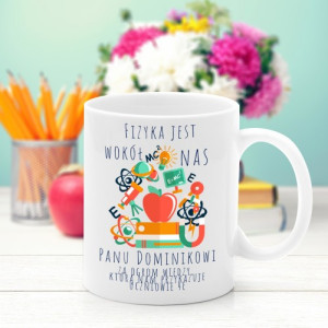 Kubek z nadrukiem dla fizyka - Dobra Energia