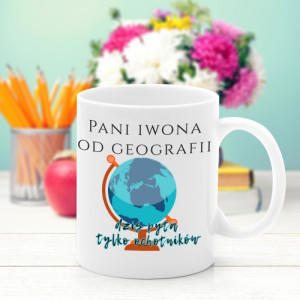 Kubek z nadrukiem dla geografa - Porcja Odwagi