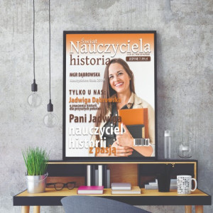 Okładka magazynu ze zdjęciem dla nauczyciela historii - Magister z pasją