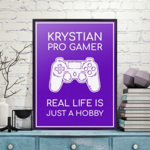 Plakat w ramce (30x40 cm) z dedykacją - Hobby