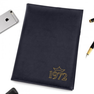 Etui na dokumenty czarne z nadrukiem - Genesis