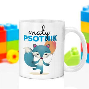 Kubek ceramiczny dla dziecka - Mały Psotnik