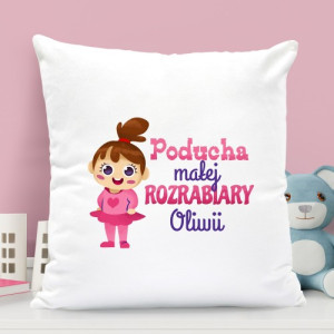Poduszka z nadrukiem dla dziewczynki - Sama w Domu