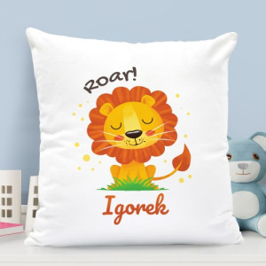 Poduszka z nadrukiem dla chłopczyka - Lwi Pazur