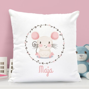 Poduszka dekoracyjna dla dziewczynki - Myszka