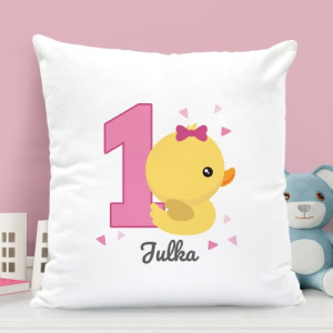 Poduszka na roczek dla dziewczynki - Jedyneczka