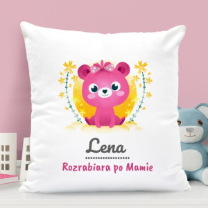 Poduszka z nadrukiem dla dziewczynki - Mała Urwiska