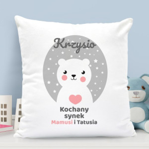 Poduszka z nadrukiem dla chłopczyka - Synek