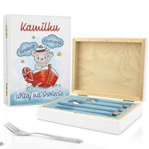 Sztućce dla dzieci z grawerem na prezent dla dziecka - Witaj