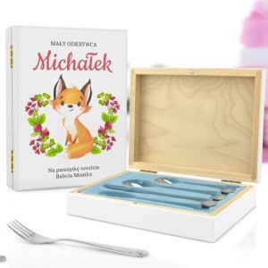 Sztućce dla dzieci z grawerem - Lisek