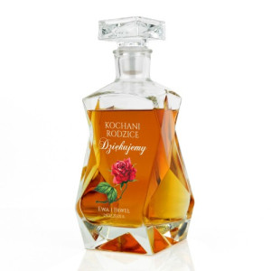 Karafka z nadrukiem na podziękowanie ślubne - Kochani Rodzice