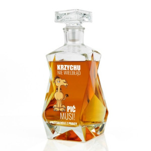 Karafka z nadrukiem dla przyjaciela - Nie wielbłąd