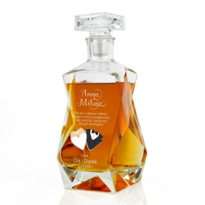 Karafka z nadrukiem na ślub - Długich lat błogości