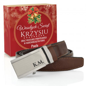 Pasek Betlewski z grawerem dla niego na święta - Pomyślność
