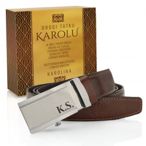 Pasek Betlewski z grawerem w pudełku z dedykacją - Drogiemu Tacie
