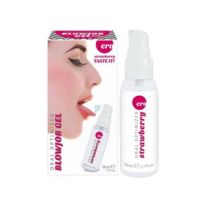 Hot Oral Optimizer Blowjob Gel Strawberry - 50ml - Jadalny żel o smaku truskawkowym