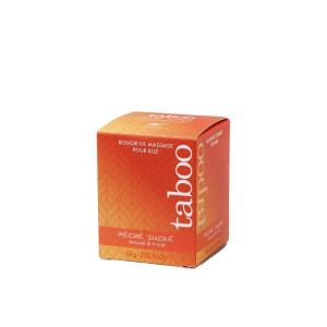 Taboo - 60g - Peche Sucre Bougie Massage - Świeca do masażu dla kobiet