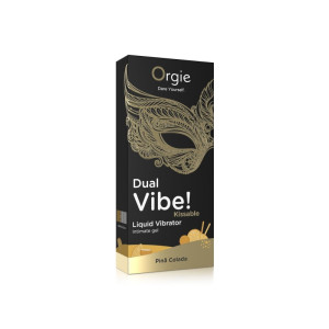 Orgie Dual Vibe! Pina Colada Kissable Liquid Vibrator wibrator w płynie – 15ml