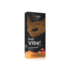 Orgie Dual Vibe! Sex On The Beach Kissable Liquid Vibrator wibrator w płynie - 15ml