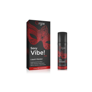 Orgie Sexy Vibe! rozgrzewający wibrator w płynie - 15ml
