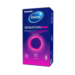 Prezerwatywy - Unimil Sensation Max - 12 szt.