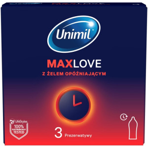Prezerwatywy - Unimil Max Love - 3 szt.