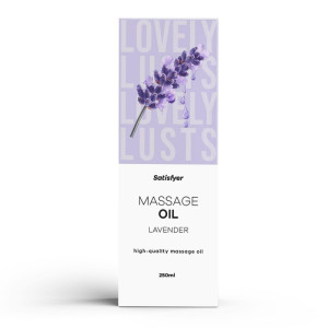 Naturalny olejek do masażu o zapachu lawendy - Satisfyer High-Quality Massage Oil - 250 ml