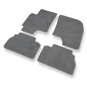 Alfombrillas de Velour adecuadas para Chevrolet Epica Berlina (2006-2011) - alfombras para coche - Premium color gris
