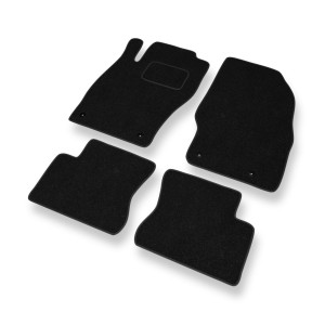 Alfombrillas de fieltro adecuadas para Opel Corsa D Hatchback (2006-2014) - alfombras para coche - color negro