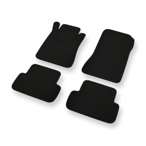 Alfombrillas de fieltro adecuadas para Mercedes-Benz CLK II W209 Coupé, Cabrio (2002-2009) - alfombras para coche - color negro