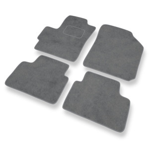 Alfombrillas de Velour adecuadas para Chevrolet Spark I M200/M250 Hatchback (2005-2009) - alfombras para coche - Premium color gris