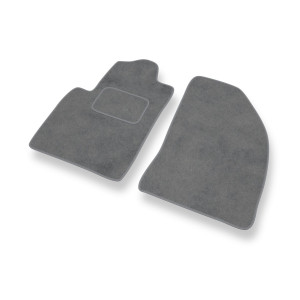 Alfombrillas de Velour adecuadas para Ford Fiesta V Hatchback, Furgoneta (2002-2008) - alfombras para coche - Premium color gris