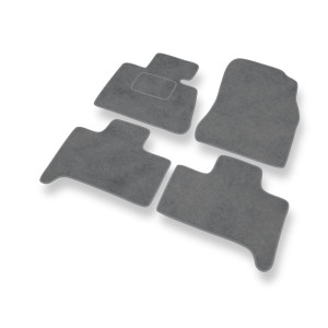 Alfombrillas de Velour adecuadas para BMW X5 I E53 SAV (1999-2006) - alfombras para coche - Premium color gris