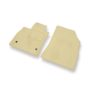 Alfombrillas de Velour adecuadas para Renault Talisman I Sport Tourer, Berlina (2015-2023) - alfombras para coche - Premium color beige
