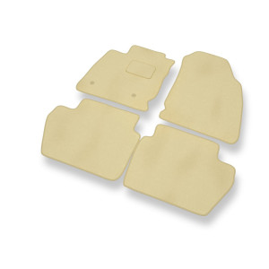 Alfombrillas de Velour adecuadas para Ford EcoSport II SUV (2018-2022) - alfombras para coche - Premium color beige