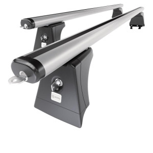 Portaequipajes de techo adecuadas para Opel Combo Furgoneta (2002-2011) - baca plata para coche - barras para techo de coche - puntos de montaje - al