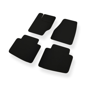 Alfombrillas de fieltro adecuadas para Jeep Grand Cherokee III SUV (2004-2010) - alfombras para coche - color negro